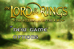 The Lord of the Rings - The Fellowship of the Ring Title Screen